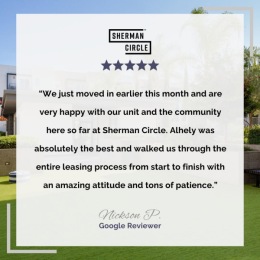 Curious to know what it’s like to live at Sherman Circle? resident review for Sherman CIrcle