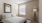 a bed in a room